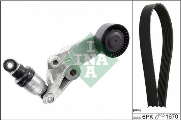 Ina Σετ Ιμάντων poly-V - 529 0473 10