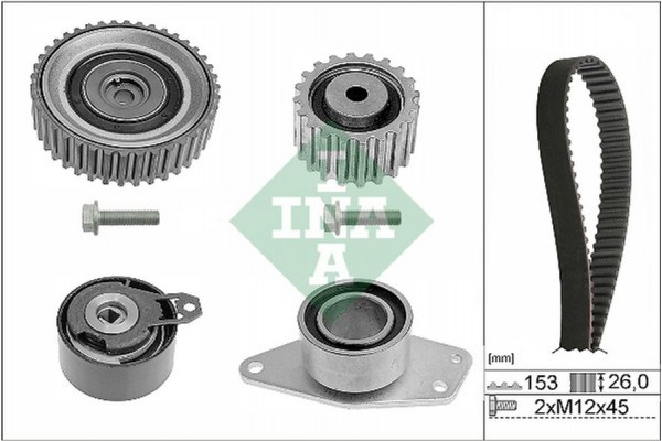 Ina Σετ Οδοντωτού Ιμάντα - 530 0194 10