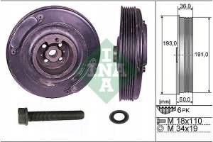Ina Σετ Τροχαλίας ιμάντα, Στροφαλοφόρος Άξονας - 544 0002 20