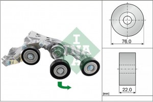 Ina Τεντωτήρας ιμάντα, Ιμάντας poly-V - 534 0338 10