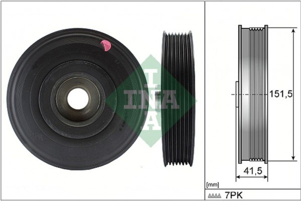Ina Τροχαλία ιμάντα, Στροφαλοφόρος Άξονας - 544 0088 10