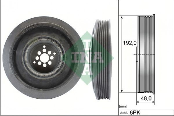 Ina Τροχαλία ιμάντα, Στροφαλοφόρος Άξονας - 544 0102 10