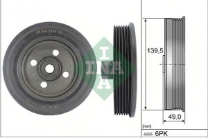 Ina Τροχαλία ιμάντα, Στροφαλοφόρος Άξονας - 544 0139 10