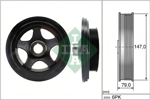 Ina Τροχαλία ιμάντα, Στροφαλοφόρος Άξονας - 544 0142 10
