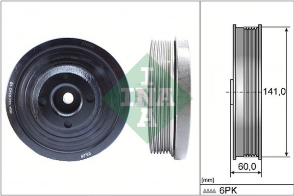 Ina Τροχαλία ιμάντα, Στροφαλοφόρος Άξονας - 544 0143 10
