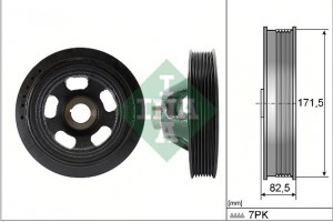 Ina Τροχαλία ιμάντα, Στροφαλοφόρος Άξονας - 544 0144 10