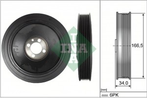 Ina Τροχαλία ιμάντα, Στροφαλοφόρος Άξονας - 544 0150 10