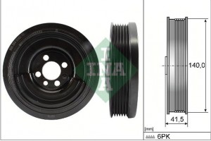 Ina Τροχαλία ιμάντα, Στροφαλοφόρος Άξονας - 544 0163 10