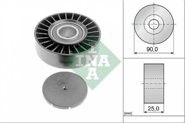 Ina Τροχαλία παρέκκλισης, Ιμάντας poly-V - 532 0169 10