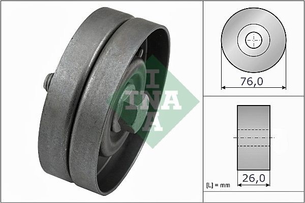 Ina Τροχαλία παρέκκλισης, Ιμάντας poly-V - 532 0326 30