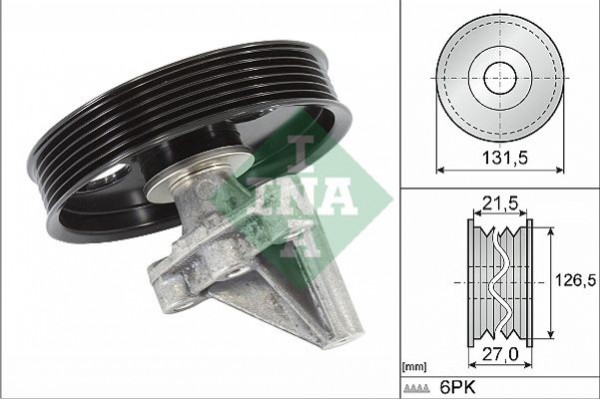 Ina Τροχαλία παρέκκλισης, Ιμάντας poly-V - 532 0354 10