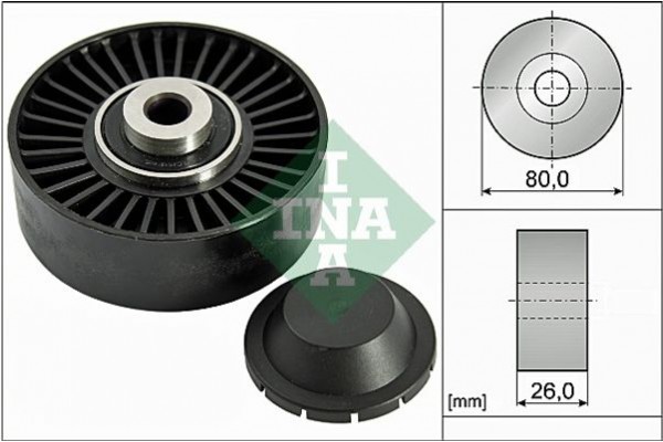 Ina Τροχαλία παρέκκλισης, Ιμάντας poly-V - 532 0370 20