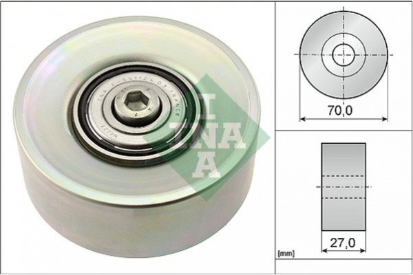 Ina Τροχαλία παρέκκλισης, Ιμάντας poly-V - 532 0398 10