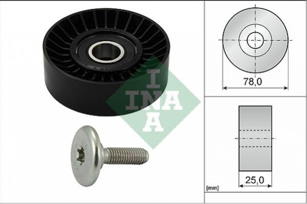 Ina Τροχαλία παρέκκλισης, Ιμάντας poly-V - 532 0439 10