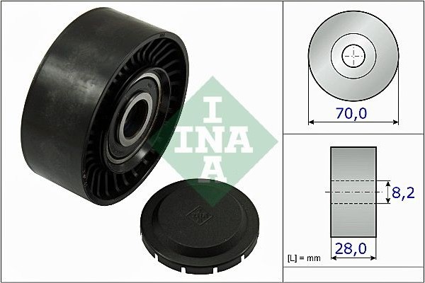 Ina Τροχαλία παρέκκλισης, Ιμάντας poly-V - 532 0468 10