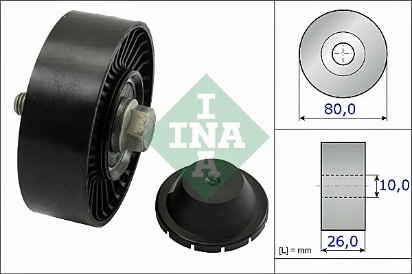 Ina Τροχαλία παρέκκλισης, Ιμάντας poly-V - 532 0512 10