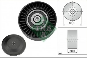 Ina Τροχαλία παρέκκλισης, Ιμάντας poly-V - 532 0514 10