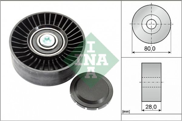 Ina Τροχαλία παρέκκλισης, Ιμάντας poly-V - 532 0515 10