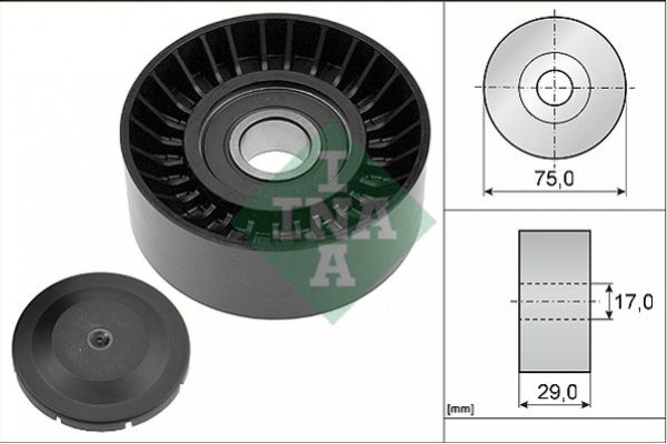 Ina Τροχαλία παρέκκλισης, Ιμάντας poly-V - 532 0536 10