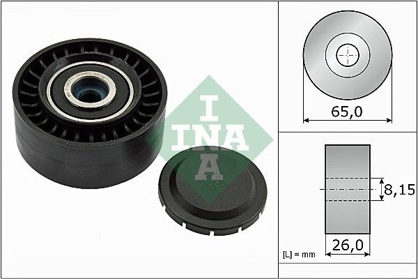 Ina Τροχαλία παρέκκλισης, Ιμάντας poly-V - 532 0564 10