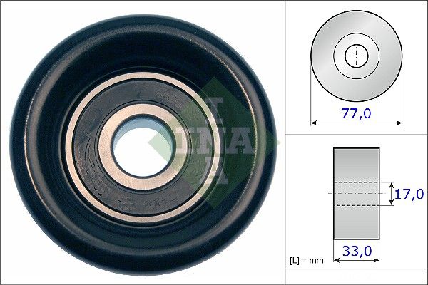 Ina Τροχαλία παρέκκλισης, Ιμάντας poly-V - 532 0568 10