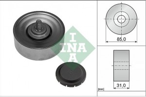 Ina Τροχαλία παρέκκλισης, Ιμάντας poly-V - 532 0569 10