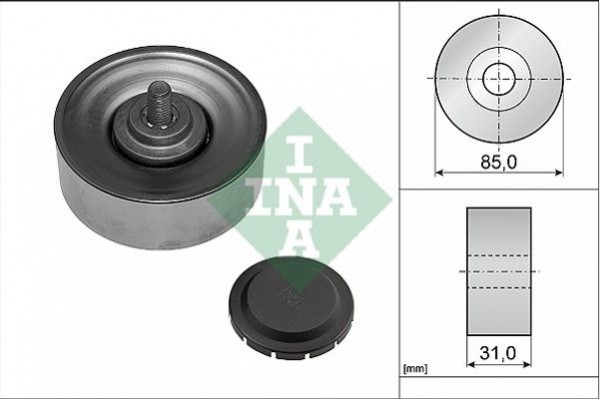 Ina Τροχαλία παρέκκλισης, Ιμάντας poly-V - 532 0569 10