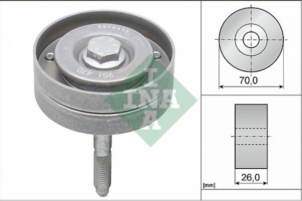 Ina Τροχαλία παρέκκλισης, Ιμάντας poly-V - 532 0596 10