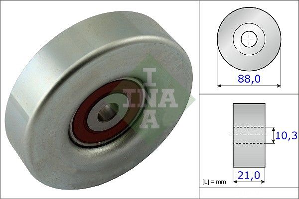 Ina Τροχαλία παρέκκλισης, Ιμάντας poly-V - 532 0618 10