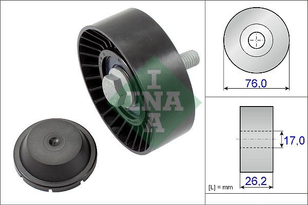 Ina Τροχαλία παρέκκλισης, Ιμάντας poly-V - 532 0632 10