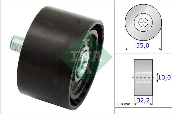 Ina Τροχαλία παρέκκλισης, Ιμάντας poly-V - 532 0659 10