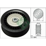 Ina Τροχαλία παρέκκλισης, Ιμάντας poly-V - 532 0678 10