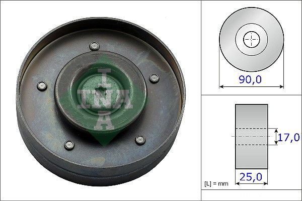 Ina Τροχαλία παρέκκλισης, Ιμάντας poly-V - 532 0694 10