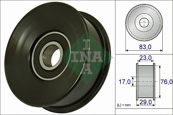 Ina Τροχαλία παρέκκλισης, Ιμάντας poly-V - 532 0730 10