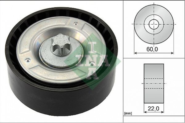 Ina Τροχαλία παρέκκλισης, Ιμάντας poly-V - 532 0798 10