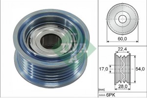 Ina Τροχαλία παρέκκλισης, Ιμάντας poly-V - 532 0900 10
