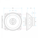 Macrom M2C42 Ηχεια Ομοαξονικά 10cm Coaxial