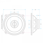 Macrom M2C52 Ηχεια Ομοαξονικά 13cm Coaxial