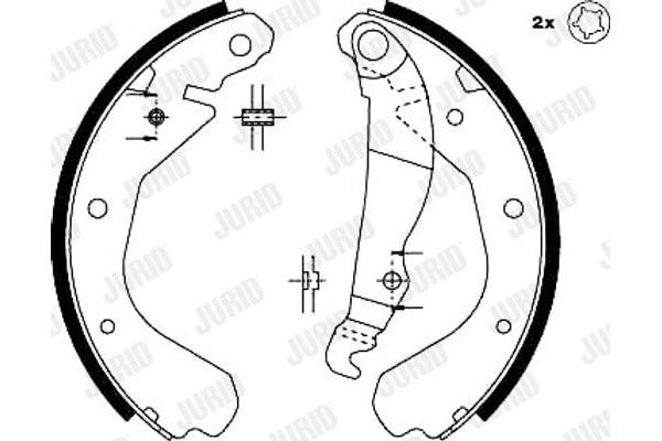 Jurid Σετ Σιαγόνων Φρένων - 361371J