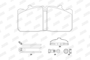 Jurid Σετ τακάκια, Δισκόφρενα - 2908809560
