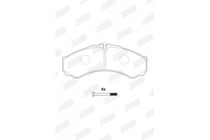 Jurid Σετ τακάκια, Δισκόφρενα - 2912109561