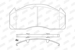 Jurid Σετ τακάκια, Δισκόφρενα - 2912509560