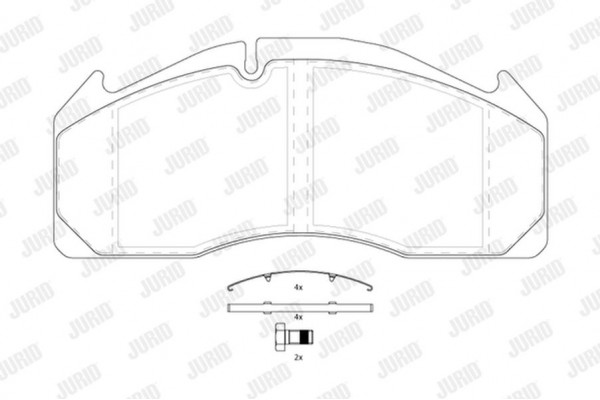Jurid Σετ τακάκια, Δισκόφρενα - 2912509560