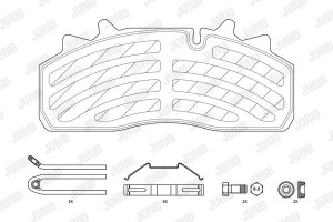 Jurid Σετ τακάκια, Δισκόφρενα - 2915905390