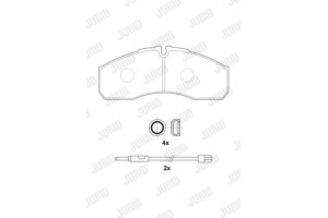 Jurid Σετ τακάκια, Δισκόφρενα - 2916009560