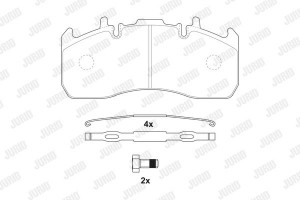 Jurid Σετ τακάκια, Δισκόφρενα - 2917309560