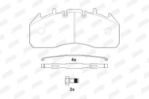Jurid Σετ τακάκια, Δισκόφρενα - 2917409560