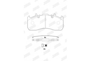 Jurid Σετ τακάκια, Δισκόφρενα - 2917709560