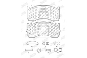 Jurid Σετ τακάκια, Δισκόφρενα - 2918305390