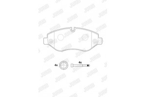 Jurid Σετ τακάκια, Δισκόφρενα - 2919209560